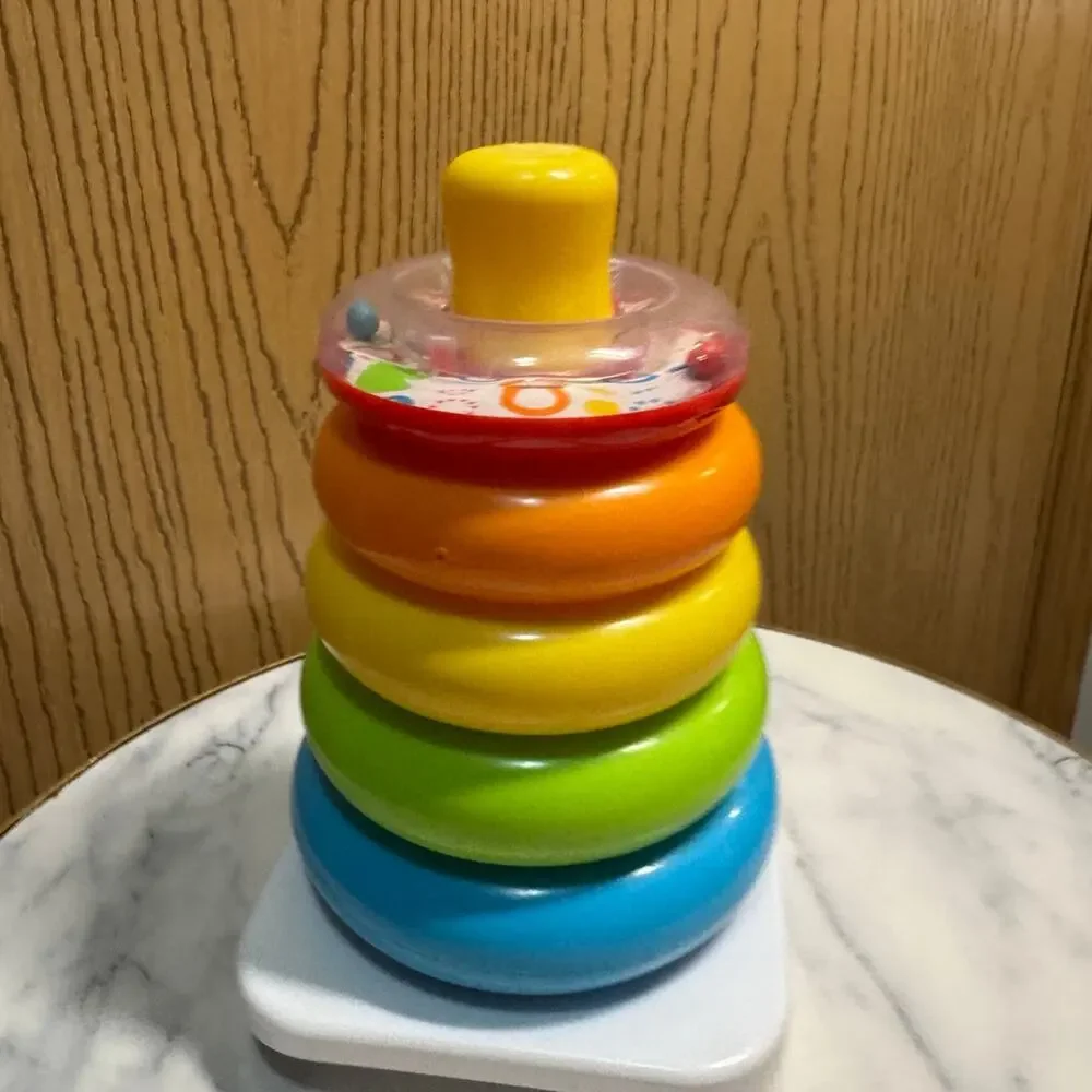 Fisher price rock a stack with rattler vintage